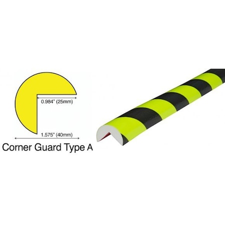 Accuform PROTECTIVE BUMPER GUARDS COLOR PRR330BKFL PRR330BKFL